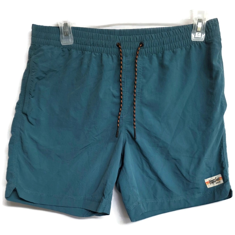 Howler Bros Shorts Men's Medium Salado Short Blue Aqua Nylon Trunk Inseam